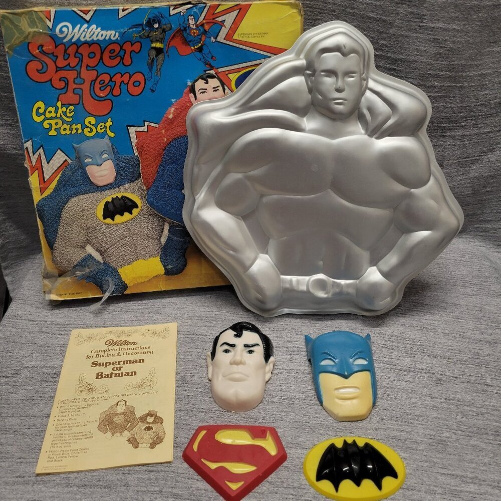 Vintage 1977 Wilton Super Hero Cake Pan